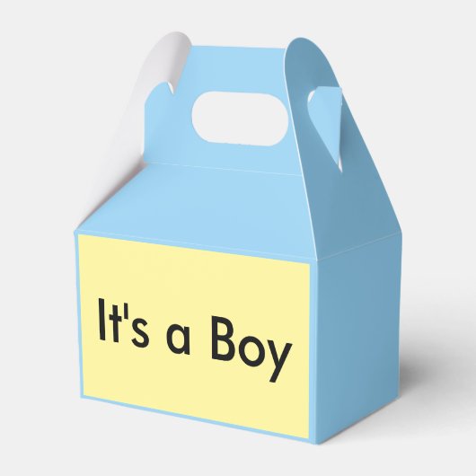 Het is een jongen! bedankdoosjes (Voorkant Zijde)