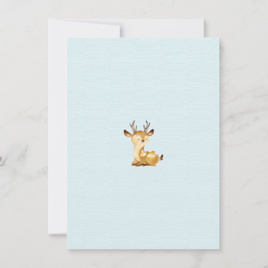 Het is een jongen! Beer jongensBaby Foto geboortea Aankondiging (Achterkant)