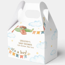 Het Is Een Jongen Beer Vliegtuig Lucht Baby Shower