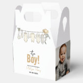 Het is een jongen! Blauw Baby shower – Schattige & Bedankdoosjes (Geopend)