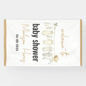 Het is een jongen! Blauw Baby shower – Schattige & Spandoek (Horizontaal)