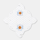 Het is een jongen! Blauw basketbal Baby shower Bedankdoosjes (Uitgevouwen)