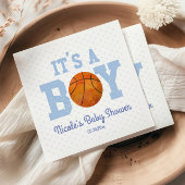 Het is een jongen! Blauw basketbal Baby shower Servet