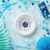 Het is een jongen! Blauw Bowling Baby shower Papieren Kommen (Feest)