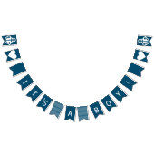 Het is een jongen blauw en wit neutraal Bunting Vlaggetjes (Alle)