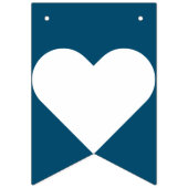 Het is een jongen blauw en wit neutraal Bunting Vlaggetjes (Tweede vlag)