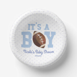 Het is een jongen! Blauw Footballs Baby shower Papieren Kommen