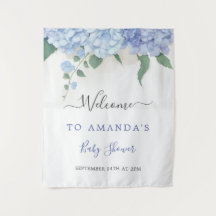 Het is een jongen Blauw Hortensia Botanische Baby 