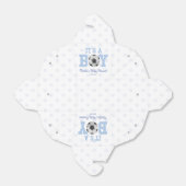 Het is een jongen! Blauw Voetbal Baby shower Bedankdoosjes (Uitgevouwen)
