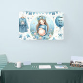 Het Is Een Jongen Blauwe Baby Shower Banner (Beurs)