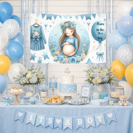 Het Is Een Jongen Blauwe Baby Shower Banner