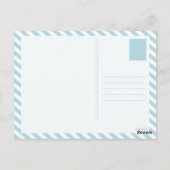 Het is een jongen! (blauwe dolfijncoon) briefkaart (Achterkant)