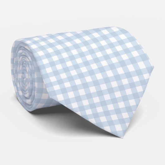 Het is een Jongen Blauwe Gingham Geslacht Nieuwe P Stropdas (Opgerold)