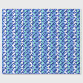 Het is een Jongen Blauwe Harten Cadeaupapier (Vlak)