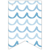 Het is een jongen! Blauwe zwarte Baby shower-inktv Vlaggetjes (Tweede vlag)