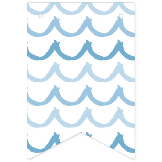 Het is een jongen! Blauwe zwarte Baby shower-inktv Vlaggetjes (Tweede vlag)