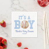Het is een jongen! Blue Baseball Baby shower Servet (Insitu)