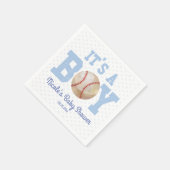 Het is een jongen! Blue Baseball Baby shower Servet (Hoek)