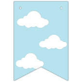 Het is een jongen Blue Clouds Teddy Bear Baby show Vlaggetjes (Derde vlag)