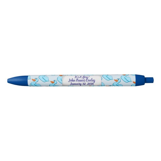 Het is een Jongen Blue Duck Pens Zwarte Inkt Pen (Voorkant)