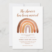 Het is een jongen - Boho Rainbow Baby shower I Kaart (Voorkant)