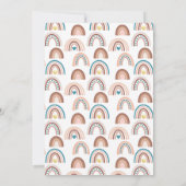 Het is een Jongen Boho Rainbow-Baby shower Kaart (Achterkant)