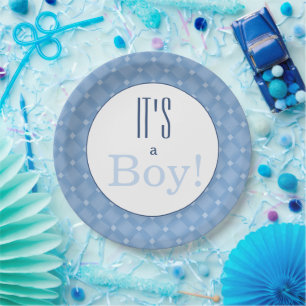 Het is een jongen! Borden voor baby shower-partijp Papieren Bordje