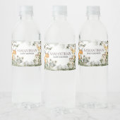 Het is een jongen, bosbeesten waterfles etiket (Flessen)