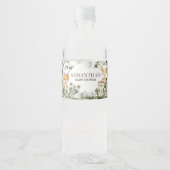 Het is een jongen, bosbeesten waterfles etiket (Voorkant)