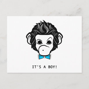 Het is een jongen. briefkaart