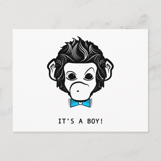 Het is een jongen. briefkaart (Voorkant)
