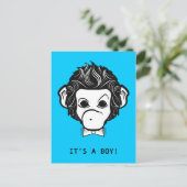 Het is een jongen. briefkaart (Staand voorkant)