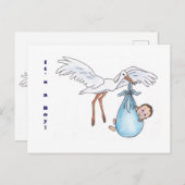 Het is een jongen! Briefkaart (Voorkant / Achterkant)