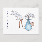 Het is een jongen! Briefkaart (Voorkant)