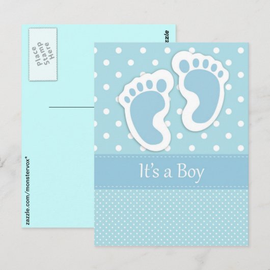 Het is een jongen briefkaart (Voorkant / Achterkant)