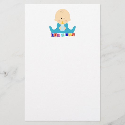 Het is een jongen briefpapier (Voorkant)