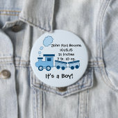 Het is een jongen! Button Blue Choo Choo Train (In situ)