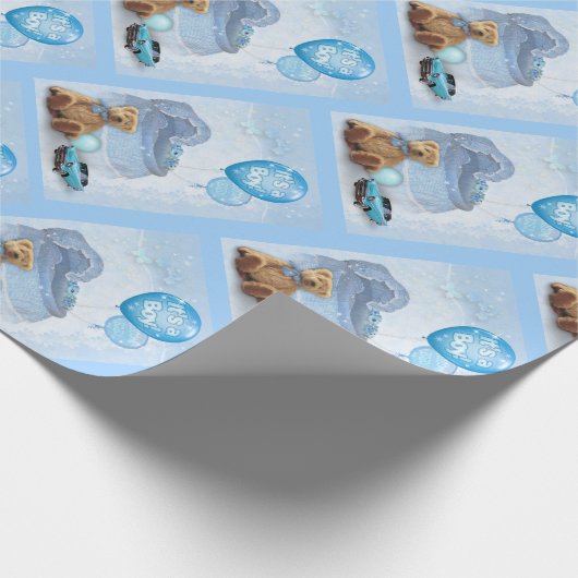 Het is een jongen! cadeaupapier (Hoek)