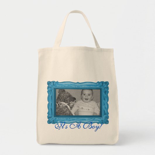 Het is een jongen! canvas tas (Voorkant)