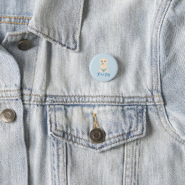 Het is een Jongen Citaat in Blauw Ontwerp Ronde Button 3,2 Cm