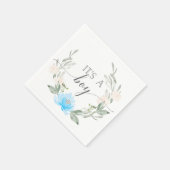 Het is een Jongen Cocktail Napkins Pastel Blue Servet (Hoek)
