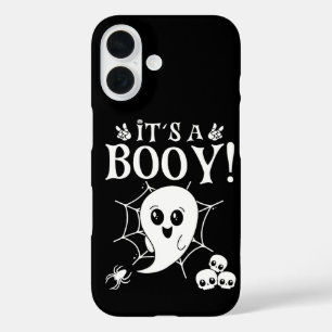 Het is een jongen, Cute Baby Geslacht Reveal Hallo iPhone 16 Hoesje
