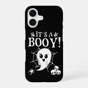 Het is een jongen, Cute Baby Geslacht Reveal Hallo iPhone 16 Hoesje