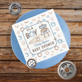 Het is een jongen Cute Blue | Baby shower Greige R Servet