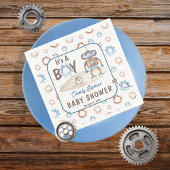 Het is een jongen Cute Blue | Baby shower Greige R Servet