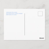 Het is een jongen Cute Blue Baby Sprinkle Dank je Briefkaart (Achterkant)