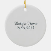 Het is een jongen! Cute Whale Keramisch Ornament (Achterkant)