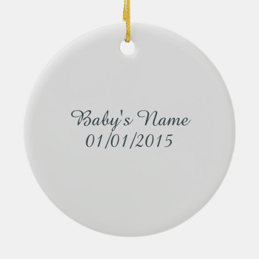 Het is een jongen! Cute Whale Keramisch Ornament (Achterkant)