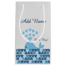 Het is een jongen! Cute Whale Klein Cadeauzakje