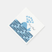 Het is een jongen! Cute Whale Servet (Hoek)